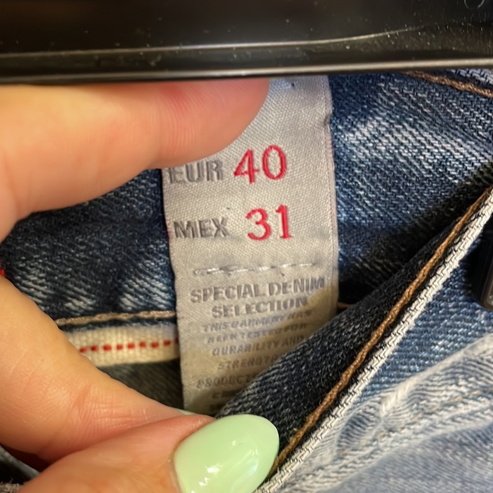 Sicko Denim SPECIAL SELECTION Vintage men’s distressed ripped jeans euro 40 / 31 - Picture 5 of 16